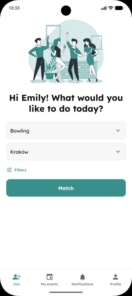 Find events to join